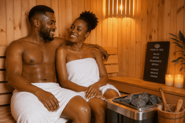 A couple using Sauna to Detox Detox 101: What It Is and What It Isn’t
