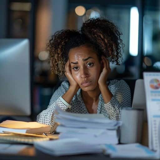 Overworked office staff Sleep, Detox, and Cellular Repair