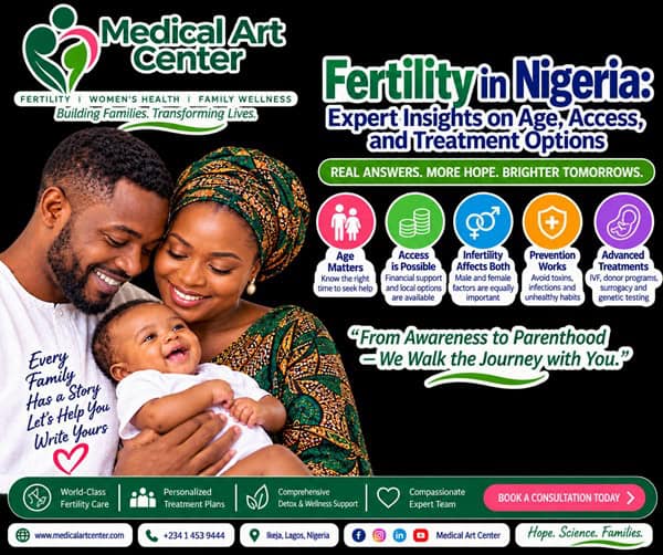 Fertility in Nigeria-1 Fertility in Nigeria: Expert Insights on Age, Access, and Treatment Options By the Medical Art Center Team In a revealing interview, Professor Ashiru, Secretary-General of the International Fertility Societies, shares crucial insights about fertility care in Nigeria. From treatment costs to prevention strategies, here's what every couple should know about reproductive health. Understanding Fertility Care in Nigeria Today Is Fertility Treatment Only for the Wealthy? One of the most persistent myths about fertility treatment is that it's exclusively for the rich. While costs have risen significantly—from N3,000 per IVF cycle in the 1980s to about N5 million today (2026)—average Nigerians still have pathways to access care. Options for financial support include: Grants from charitable organizations Support from religious institutions Foundations dedicated to fertility assistance The OARS Foundation (established in 2005) helps less privileged individuals The challenge? Most fertility medications and equipment are imported, making them vulnerable to currency fluctuations. This is why supportive organizations play such a vital role in making treatment accessible. The Reality of Infertility in Nigeria Debunking the "High Fertility Rate" Myth While Nigeria is often cited as having high fertility rates, infertility affects approximately 15% of couples worldwide—and Nigeria is no exception. Key developments in Nigerian fertility care: Previously, 90% of Nigerians traveled abroad for advanced fertility treatment Today, world-class treatment is available locally Nigeria has become a destination for medical tourism in fertility care This transformation reflects the expertise of Nigerian fertility practitioners Male vs. Female Infertility: What's the Ratio? The medical community now recognizes that infertility is a 50:50 issue—meaning half of all cases stem from male factors. When Should Couples Seek Help? Age Group Recommended Trying Period Under 35 12 months Over 35 6 months If conception doesn't occur within these timeframes, consider consulting a fertility specialist. Common Causes of Infertility 1. Sexually Transmitted Infections Infections like gonorrhea and chlamydia remain leading causes. Chlamydia is particularly dangerous because it often shows no symptoms until irreversible damage has occurred. 2. Environmental Toxins Industrial chemicals (paints, petrochemicals) Pesticides and insecticides Heavy metals from large fish and stockfish 3. Lifestyle Factors Alcohol and smoking Substance abuse Harmful cosmetics Driving barefoot (exposure to environmental toxins) Prevention: What Men and Women Should Avoid Protecting fertility requires conscious lifestyle choices: Avoid: Sexually transmitted infections Environmental toxins Alcohol, smoking, and drugs High-mercury fish Harmful cosmetic products Embrace: Nutritious diet Regular exercise Healthy lifestyle habits Annual detoxification The Role of Detoxification in Fertility In today's world, completely avoiding toxins is nearly impossible. These substances affect fertility and can even cause cancer. That is why we recommend annual comprehensive detoxification. How Detoxification Helps A thorough detox program: Cleanses intestines, liver, kidneys, and lungs Removes heavy metals and pathogens Renews cellular mitochondria (the body's powerhouses) Creates a body environment more conducive to conception At Mart-life Detox Clinic, we apply these principles of modern Mayr medicine to help couples optimize their reproductive health. Treatment Options: From Basic to Advanced The range of fertility treatments has expanded dramatically: Ovulation Induction - Stimulating egg production IVF (In Vitro Fertilization) - The most well-known assisted reproductive technology Donor Programs - Using donated eggs or sperm Surrogacy - Another woman carrying the pregnancy Genetic Diagnosis - Screening embryos for genetic conditions How Many Nigerian Babies Have Been Born Through ART? Since establishing a national data registry in 2014, approximately 12,000 babies have been born in Nigeria through Assisted Reproductive Technology (ART). Age and Fertility: How Old Is Too Old? Scientifically, an adult womb can carry an embryo at many ages. The primary limitation is the physiological stress of pregnancy, particularly from age 55 and above. However, there have been reports of women delivering successfully after 60. Regulation and Oversight in Nigeria Current Framework While there's no specific federal law regulating fertility clinics, the industry operates under: AFRH Guidelines (since 2012) - Comparable to American and European standards Medical and Dental Council of Nigeria - Oversees doctor discipline Lagos State Monitoring Committee (established 2019) - Inspects and regulates IVF clinics A health reform bill is currently under consideration to provide broader legislative support. The Future of Fertility Care in Nigeria June is now recognized as World Infertility Awareness Month, a global effort to: Increase awareness Debunk myths Present treatment options Reduce stigma, particularly in Africa Education efforts focus on: Preventable causes STD prevention Occupational hazards Environmental factors Take Action for Your Fertility Journey Whether you're just starting to think about conception or have been trying for months, the key message is clear: don't wait. Fertility decreases with age, and early intervention improves outcomes. At Medical Art Center, we're committed to providing world-class fertility care tailored to your unique needs. Our team combines advanced technology with compassionate support to help you achieve your dream of parenthood. Ready to take the next step? 📞 Contact us today for a personalized consultation 🌐 Visit www.medicalartcenter.com 📍 Schedule your comprehensive fertility assessment Have questions about fertility treatment? Our team is here to help. Contact Medical Art Center for expert guidance on your reproductive health journey. Fertility in Nigeria